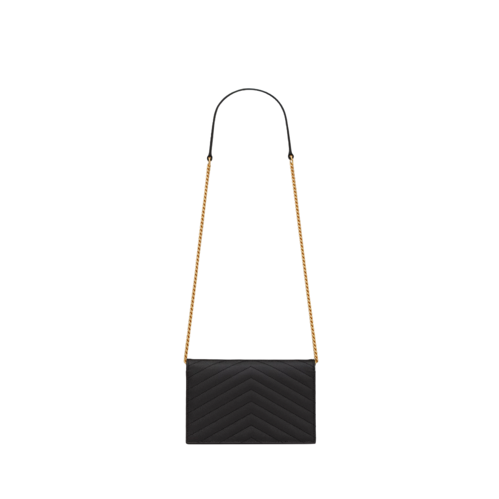 Chloéa Énvelle Patent Chain Wallet